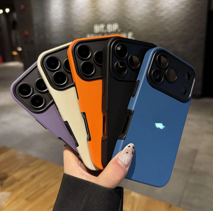 Armor Magfit Leather Protection Case Cover For Iphone 17 Pro (Black)