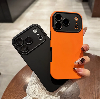 Armor Magfit Leather Protection Case Cover For Iphone 17 Pro (Black)